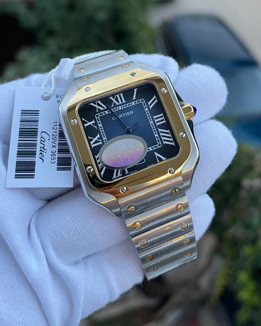 Cartier Santos Çift Renk Erkek Kol Saati L-1399